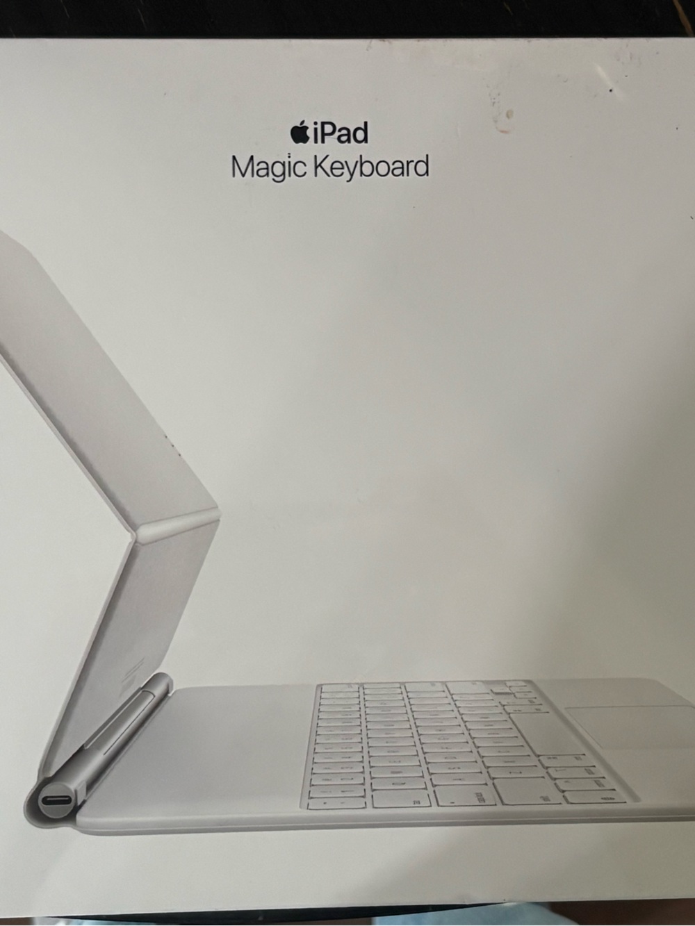 Apple iPad Pro Keyboard Accessory in White and Silver